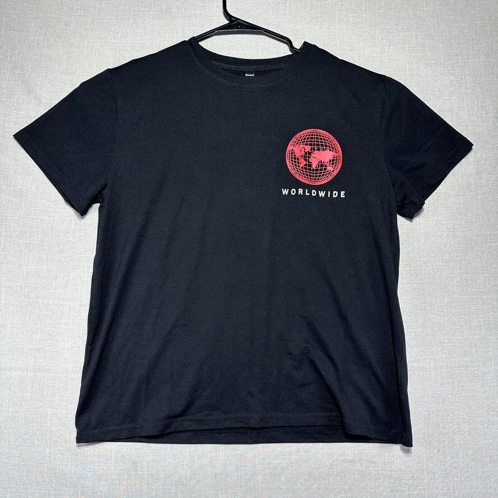 Rowme Men’s T Shirt Size S Black State Mind Worldwide Streetwear Short Sleeve